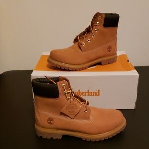 Timberland Premium 6 In Lace Waterproof Wheat Women's 9